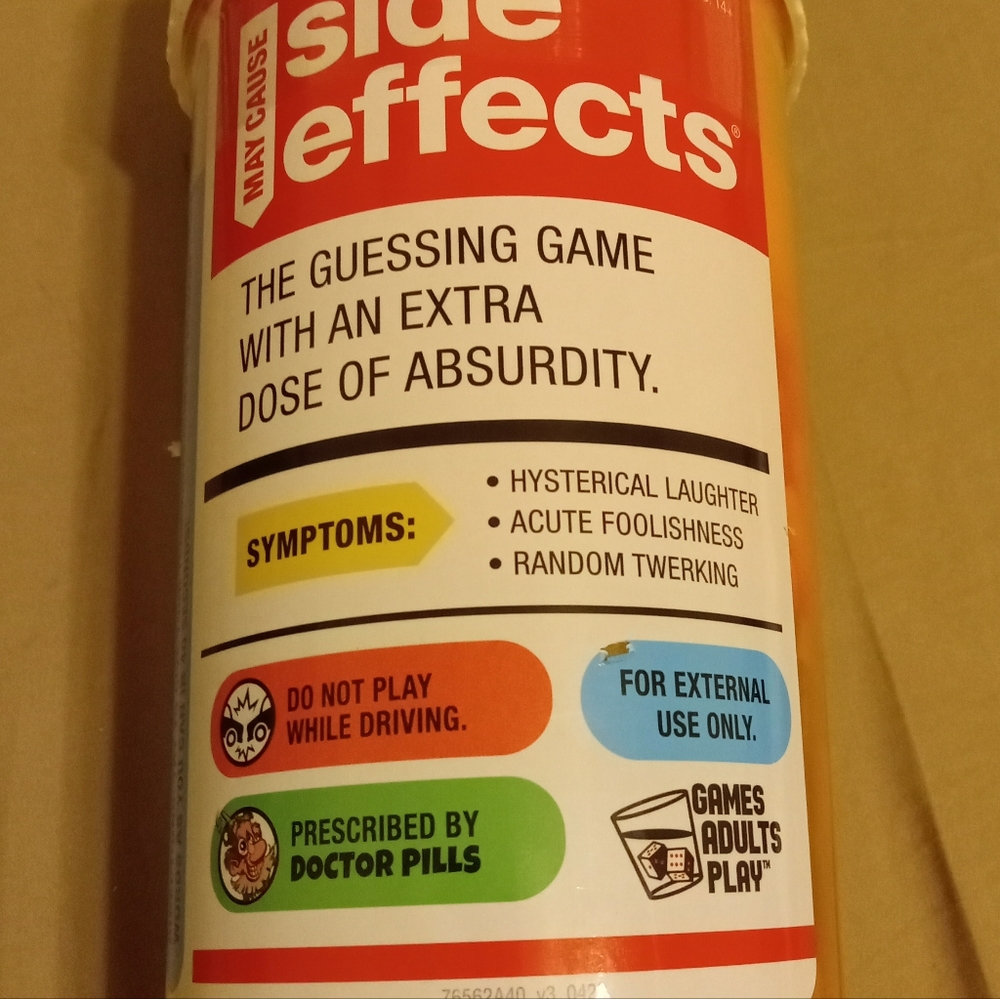 Goliath (May Cause) Side Effects - Ages 13+, 4+ Players Games Adults Play NEW